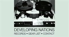 Desktop Screenshot of developingnationsrecording.com