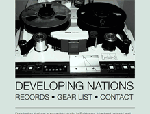 Tablet Screenshot of developingnationsrecording.com